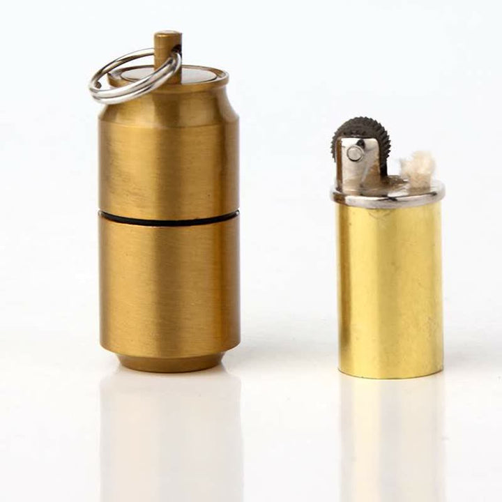 Mini briquet à pétrole rechargeable en forme de canette