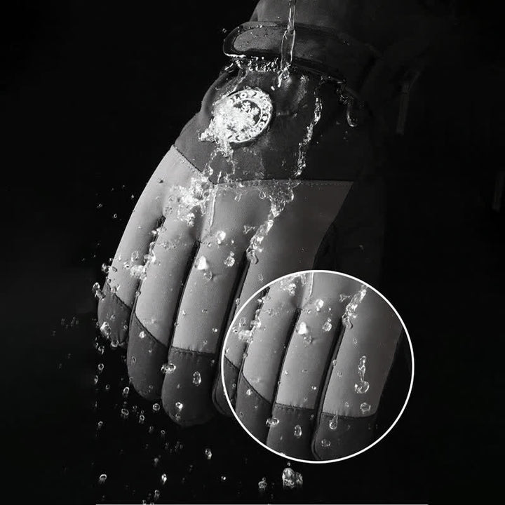 Gants imperméables doublés en polaire pour ski en plein air