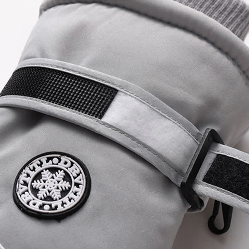 Gants imperméables doublés en polaire pour ski en plein air