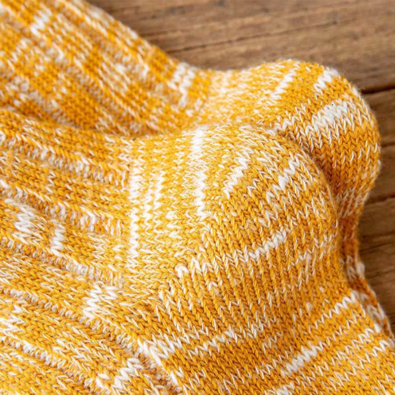 10 paires de chaussettes à rayures avec imprimé flocon de neige