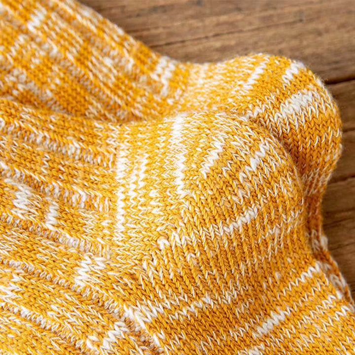 10 paires de chaussettes à rayures avec imprimé flocon de neige