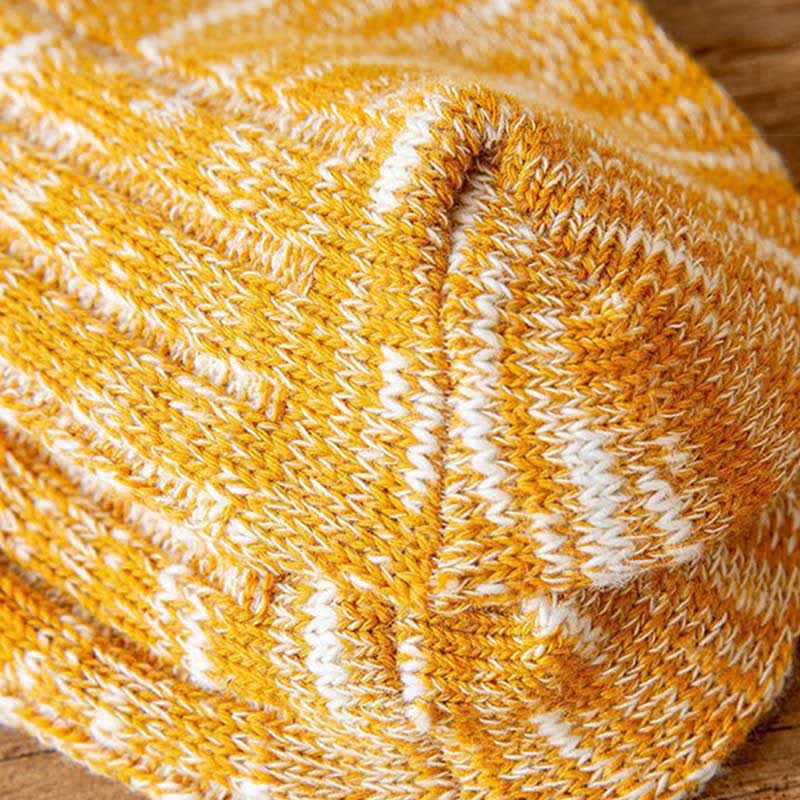 10 paires de chaussettes à rayures avec imprimé flocon de neige