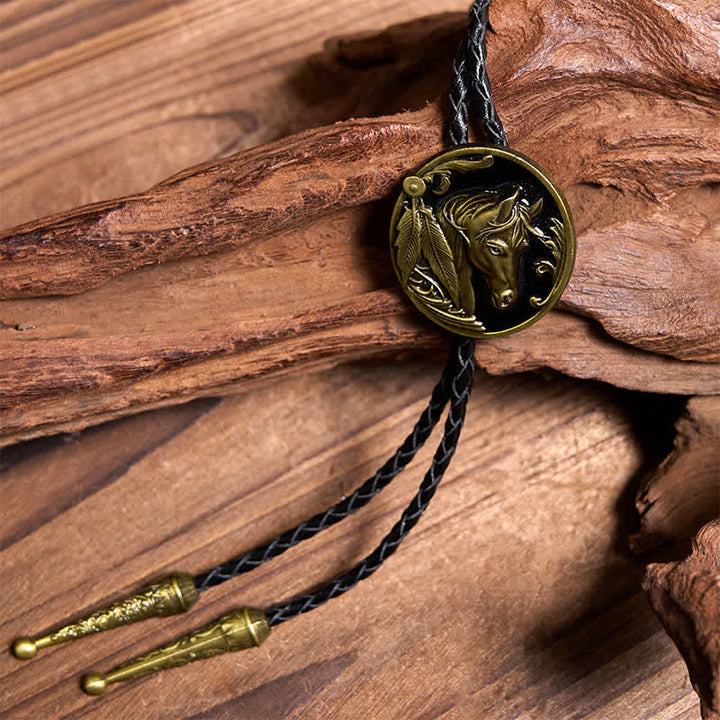 Ensemble de cravates bolo rétro avec aigle volant et ancre marine