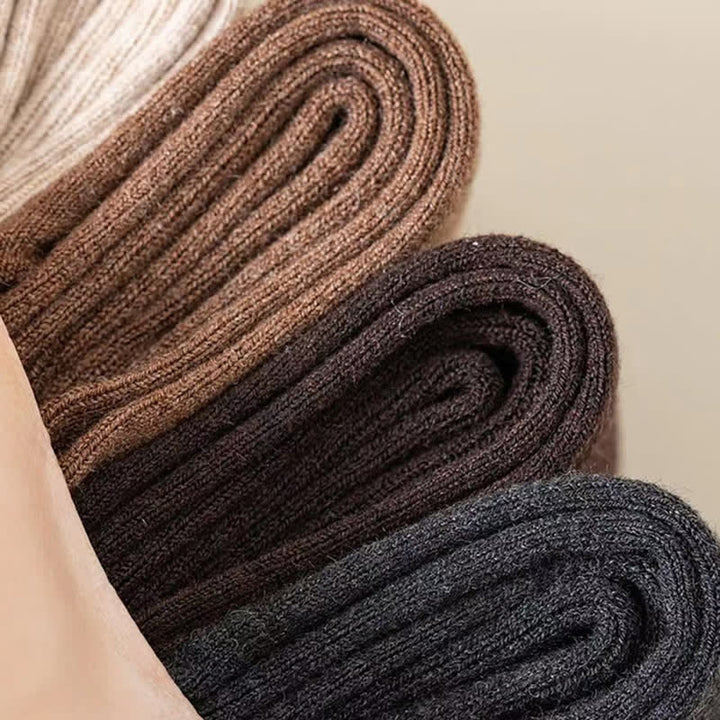 Chaussettes de sport mi-mollet en laine mélangée à bout fendu pour homme