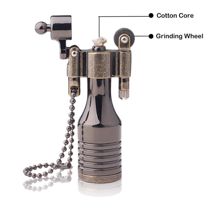 Briquet à huile rechargeable Steampunk à l'ancienne