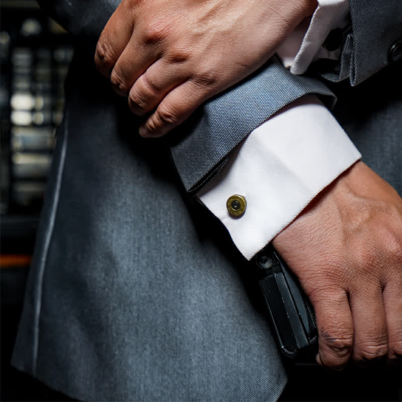 Boutons de manchette en laiton de style antique pour hommes