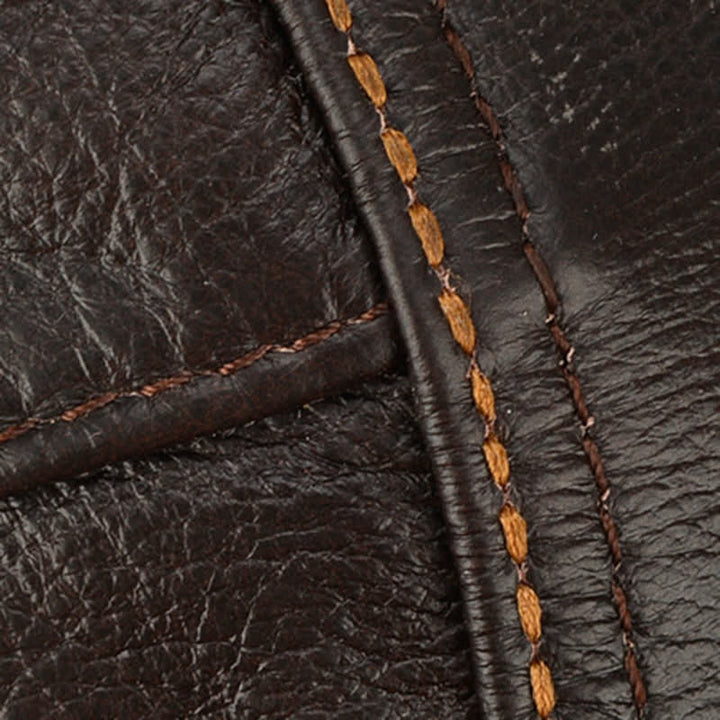 Casquette plate à visière pour chauffeur de taxi, béret en cuir véritable