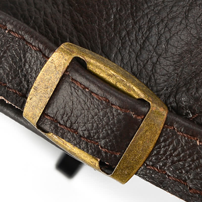 Casquette plate à visière pour chauffeur de taxi, béret en cuir véritable