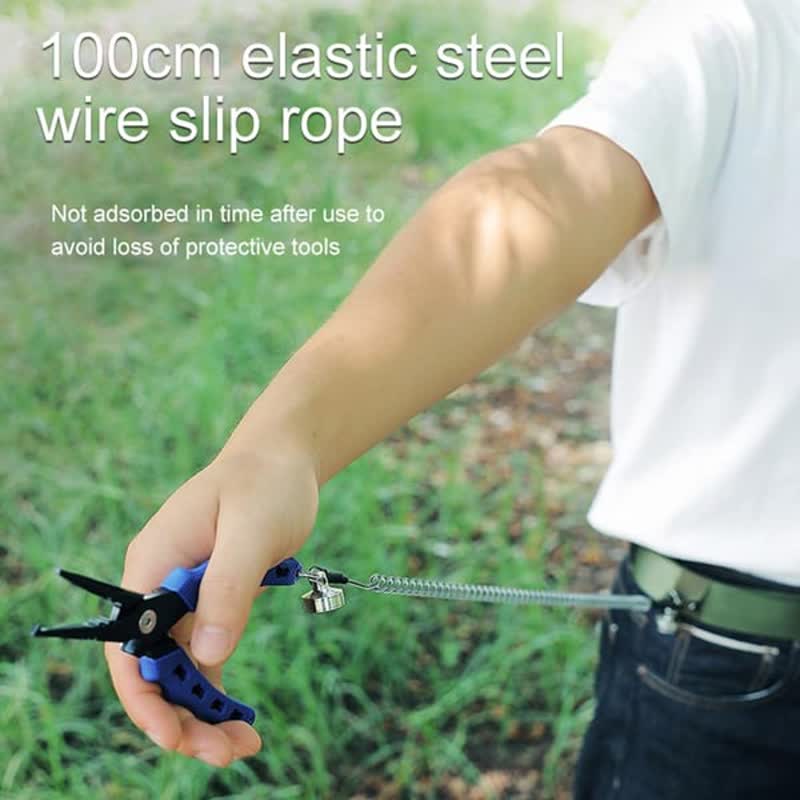 Porte-clés avec boucle magnétique et ressort pour filet