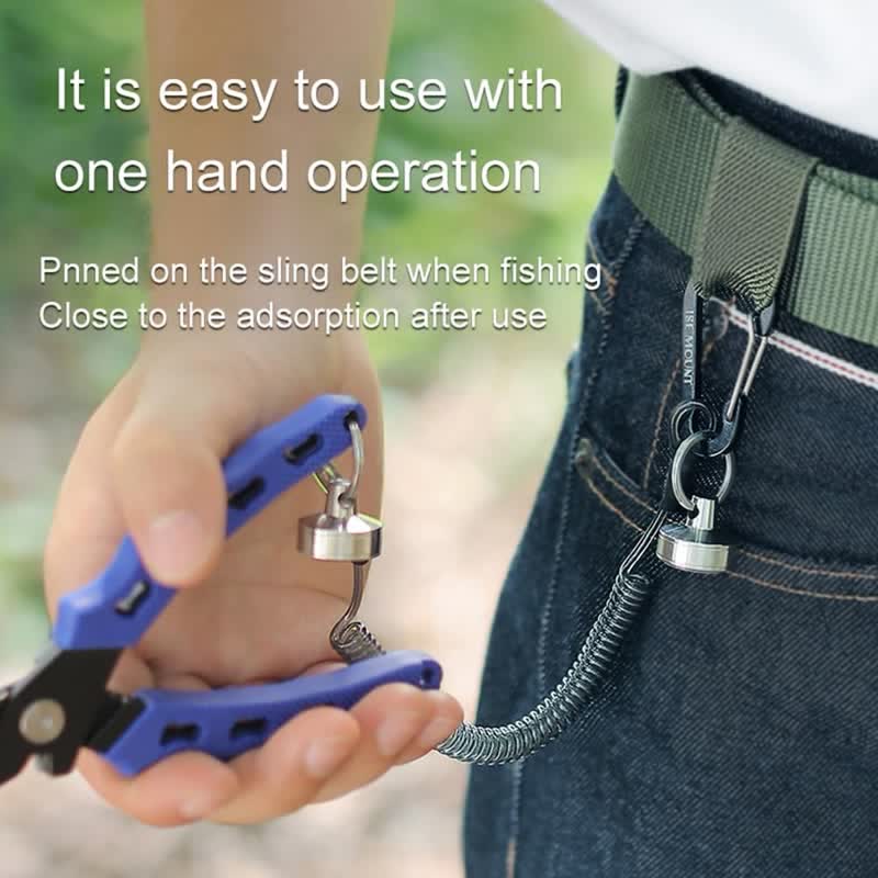 Porte-clés avec boucle magnétique et ressort pour filet