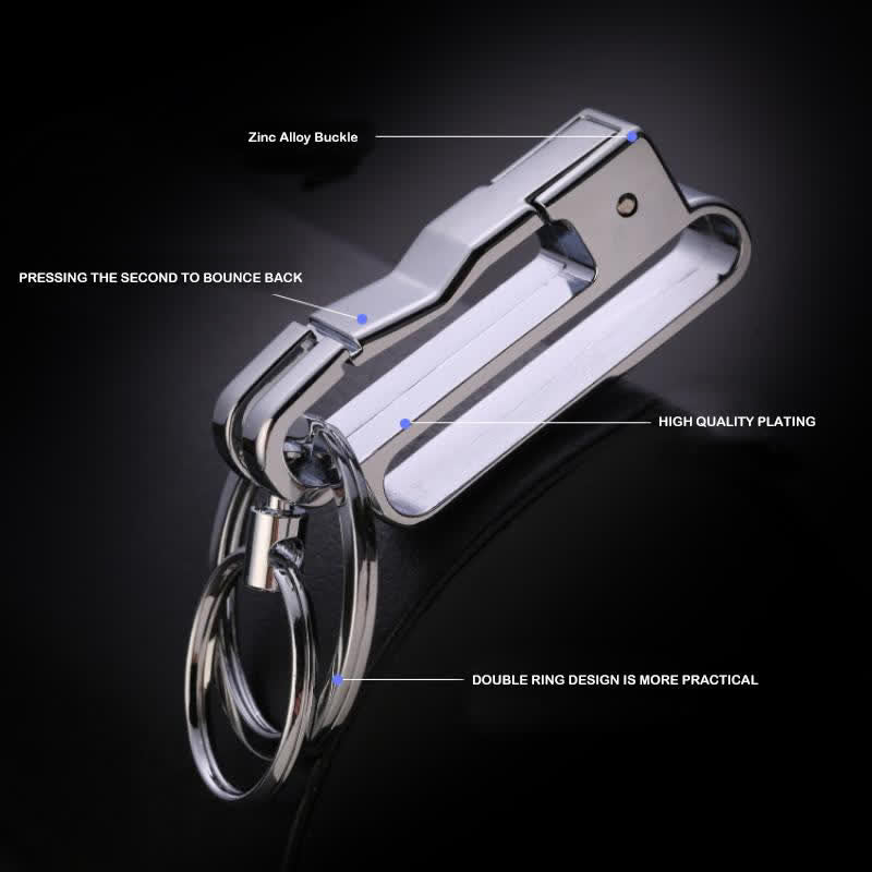 Porte-clés amovible anti-perte à suspendre à la taille