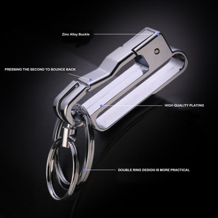 Porte-clés amovible anti-perte à suspendre à la taille