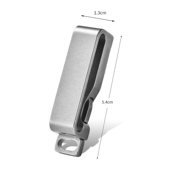 Porte-clés détachable avec clip de ceinture à dégagement rapide en titane