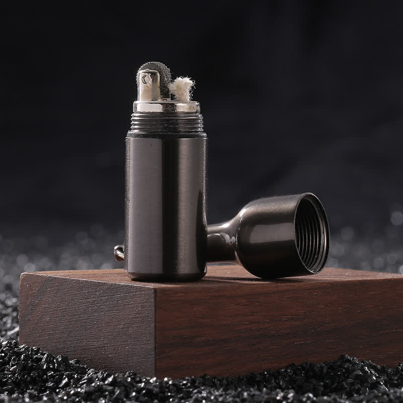 Mini briquet à pétrole rechargeable en forme de bouteille de bière