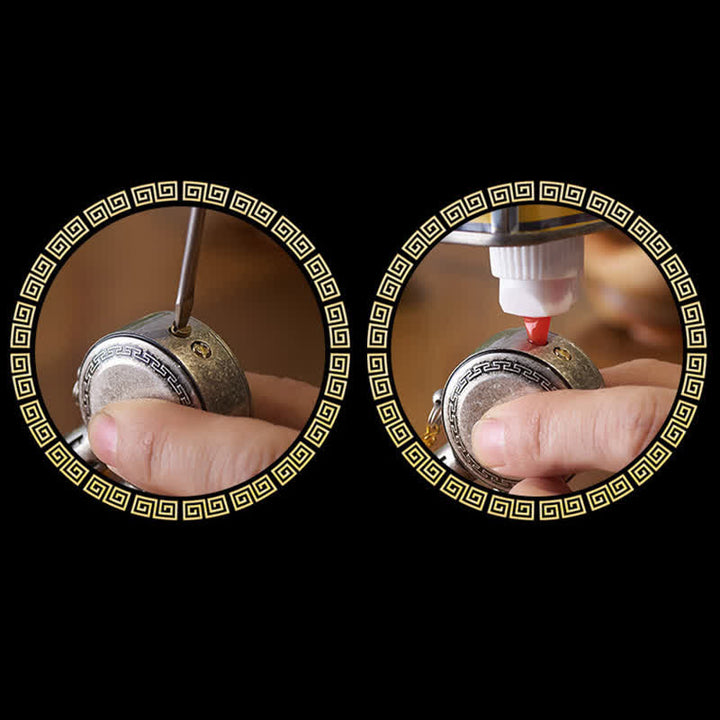 Briquet à huile rechargeable antique vintage Rougn