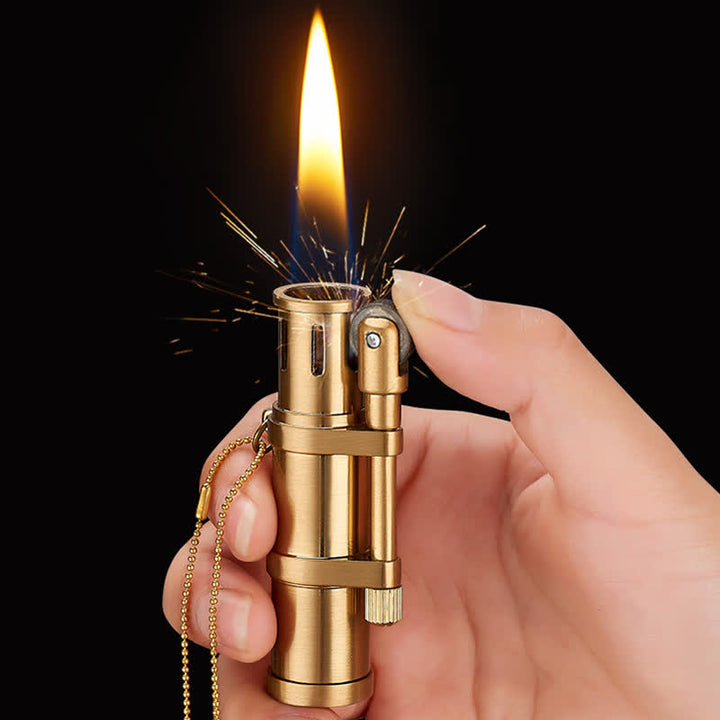 Briquet à pétrole rechargeable en forme de bambou fantaisie