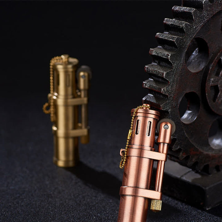 Briquet à pétrole rechargeable en forme de bambou fantaisie