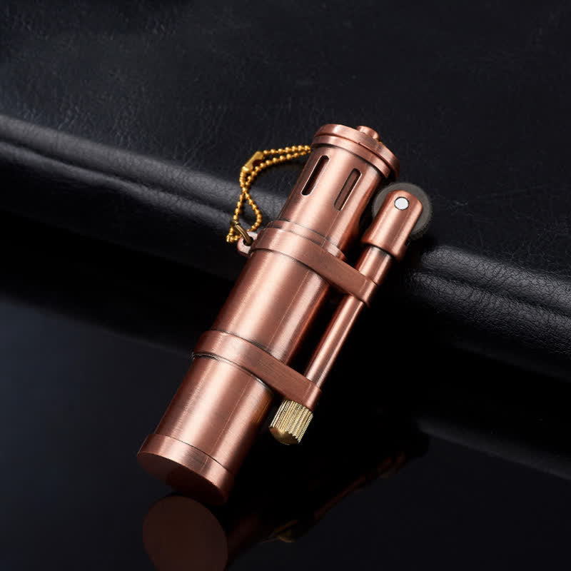 Briquet à pétrole rechargeable en forme de bambou fantaisie