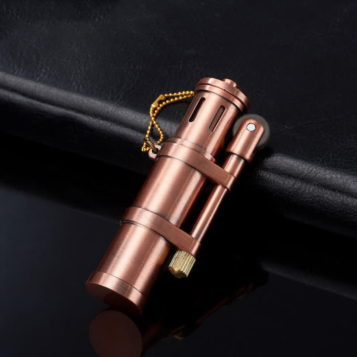 Briquet à pétrole rechargeable en forme de bambou fantaisie