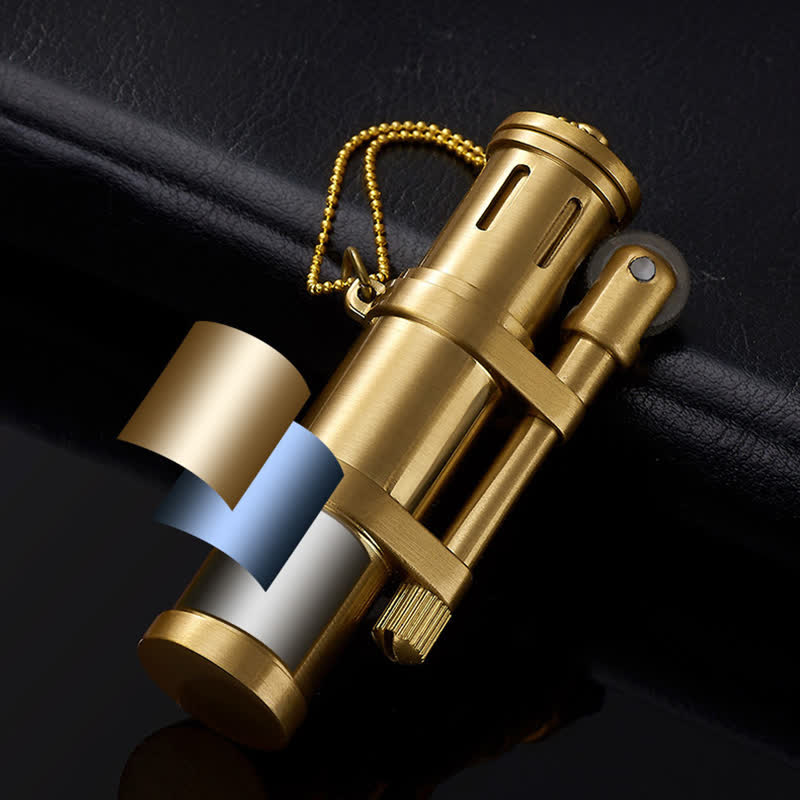 Briquet à pétrole rechargeable en forme de bambou fantaisie