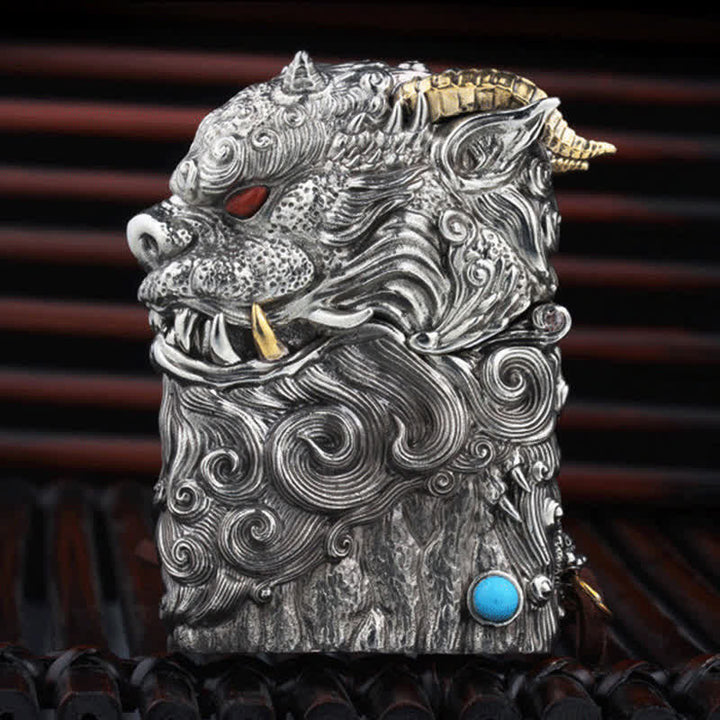 Briquet à kérosène rechargeable Mythical Dragon Beast