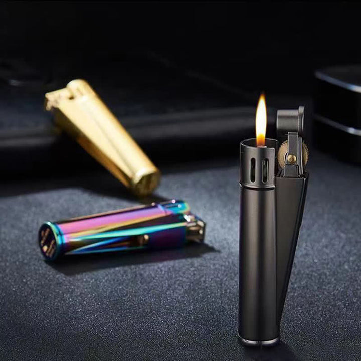 Briquet à kérosène rechargeable cylindrique simple et chic