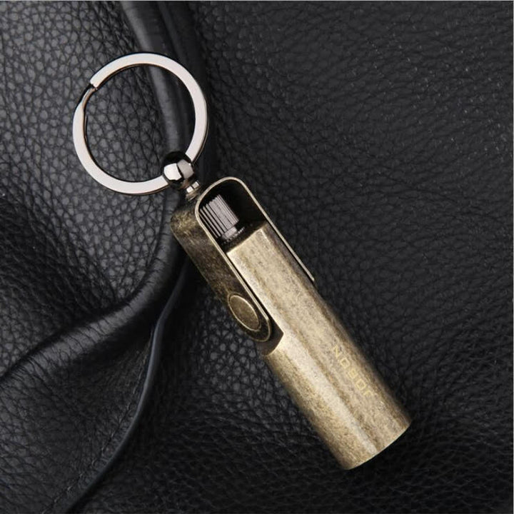 Briquet à huile rechargeable en forme de lingot d'or et de dollar