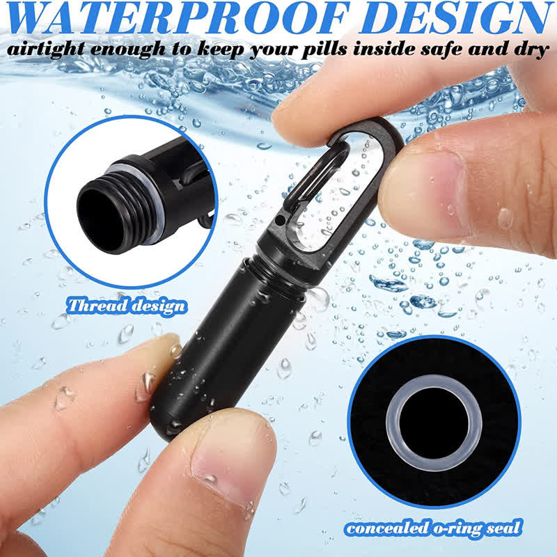 Petit pilulier portable porte-clés