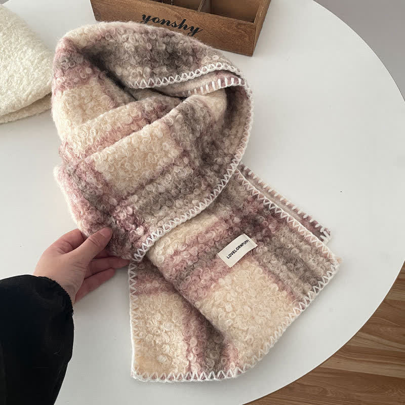 Écharpe à carreaux ultra-affleurante unisexe pour accessoires d'hiver