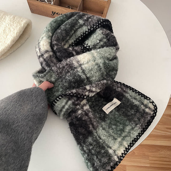 Écharpe à carreaux ultra-affleurante unisexe pour accessoires d'hiver