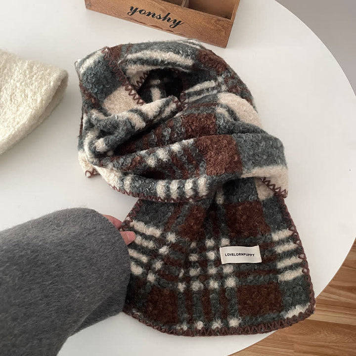 Écharpe à carreaux ultra-affleurante unisexe pour accessoires d'hiver