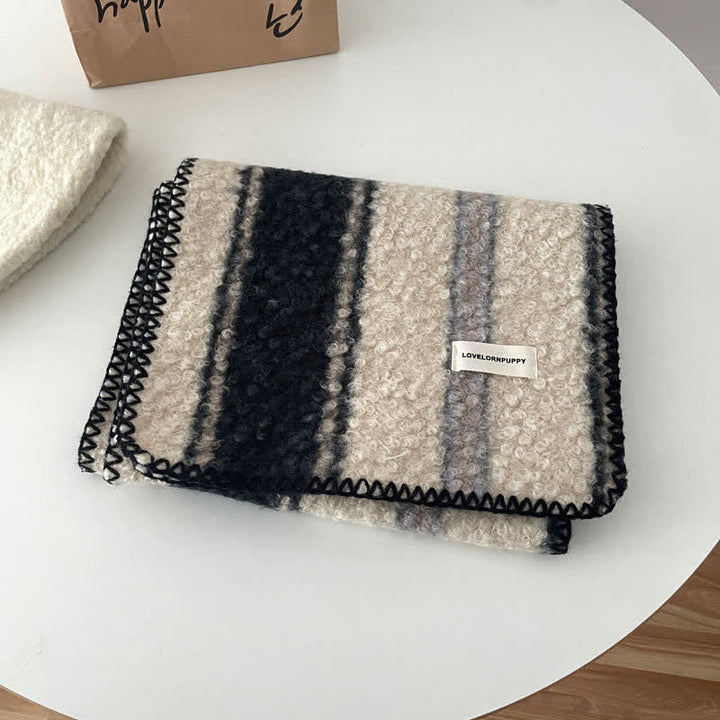 Écharpe à carreaux ultra-affleurante unisexe pour accessoires d'hiver