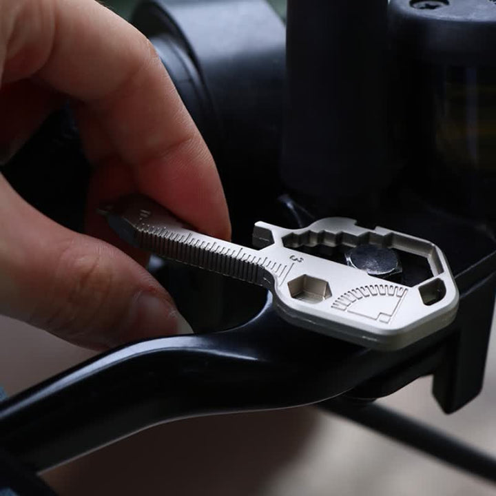 Mini utilitaire 11 en 1 porte-clés en forme de clé pour outils courants