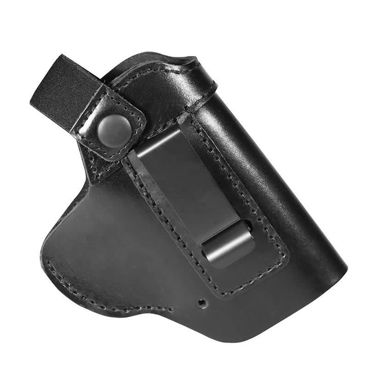 Étui en cuir avec clip de ceinture et sangle de maintien pour sac ceinture