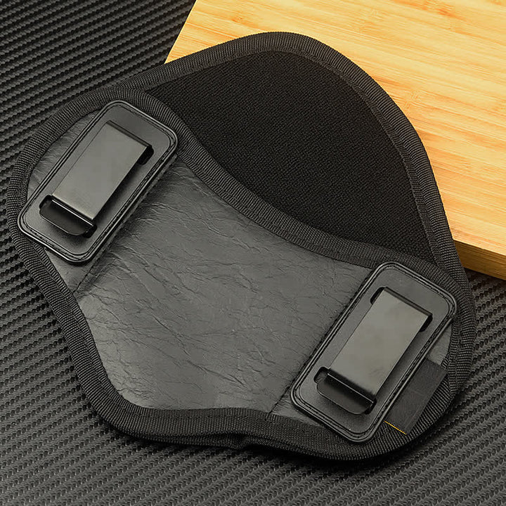 Sac ceinture tactique d'extérieur en cuir avec clip