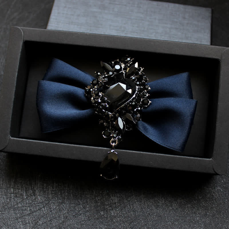 Nœud papillon pour homme avec ornement en cristal