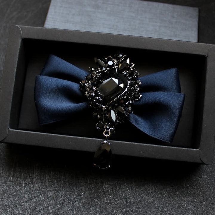 Nœud papillon pour homme avec ornement en cristal