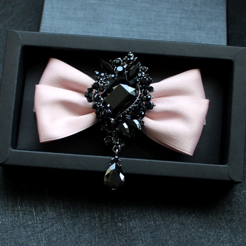 Nœud papillon pour homme avec ornement en cristal