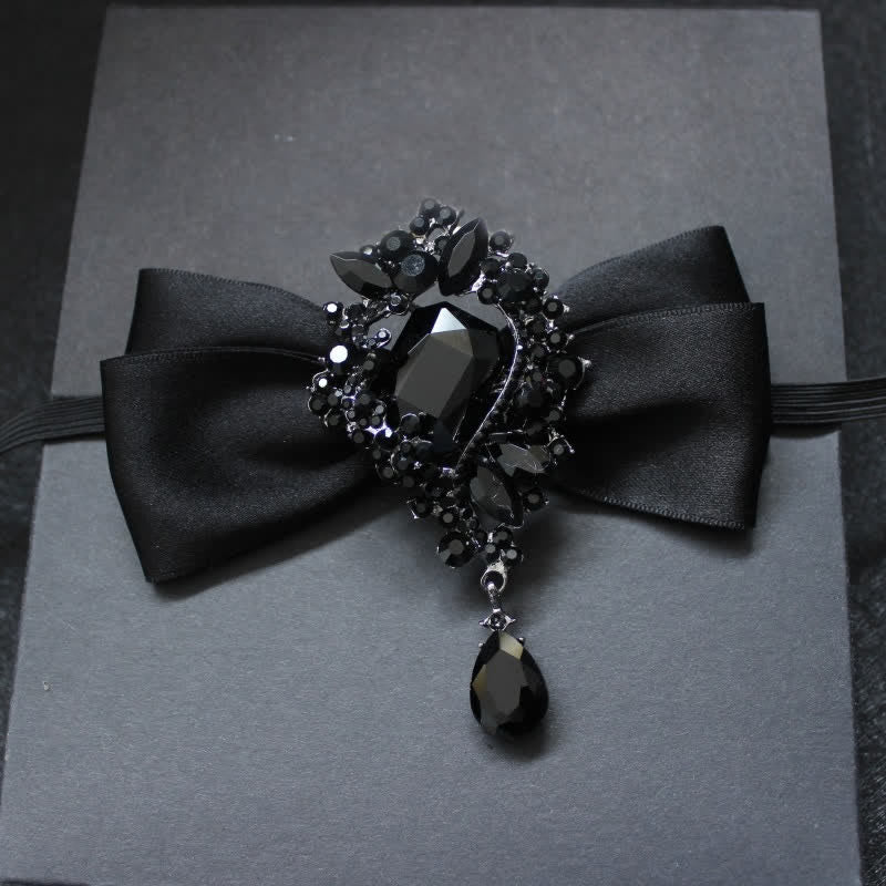 Nœud papillon pour homme avec ornement en cristal