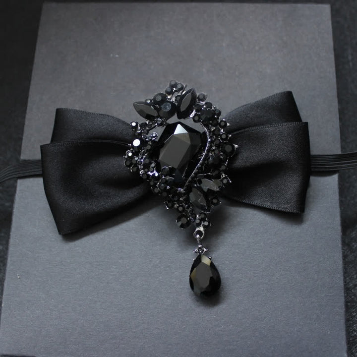Nœud papillon pour homme avec ornement en cristal