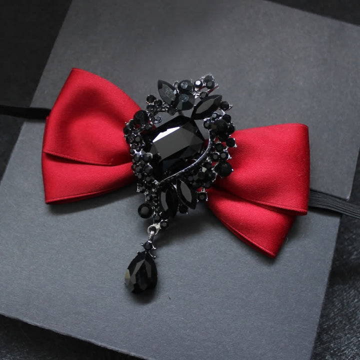 Nœud papillon pour homme avec ornement en cristal