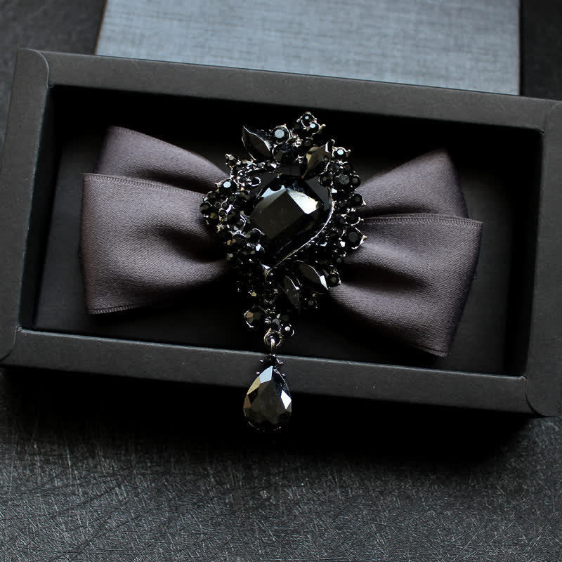 Nœud papillon pour homme avec ornement en cristal