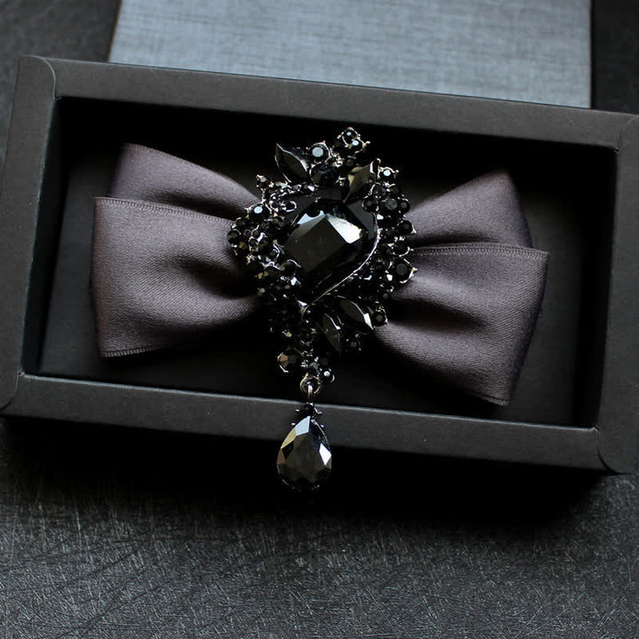 Nœud papillon pour homme avec ornement en cristal