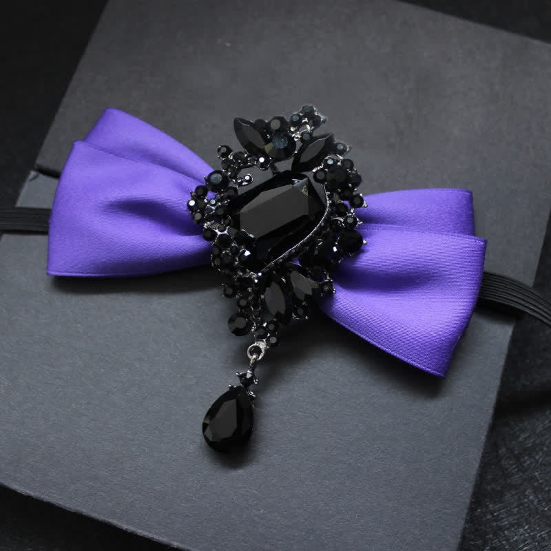 Nœud papillon pour homme avec ornement en cristal