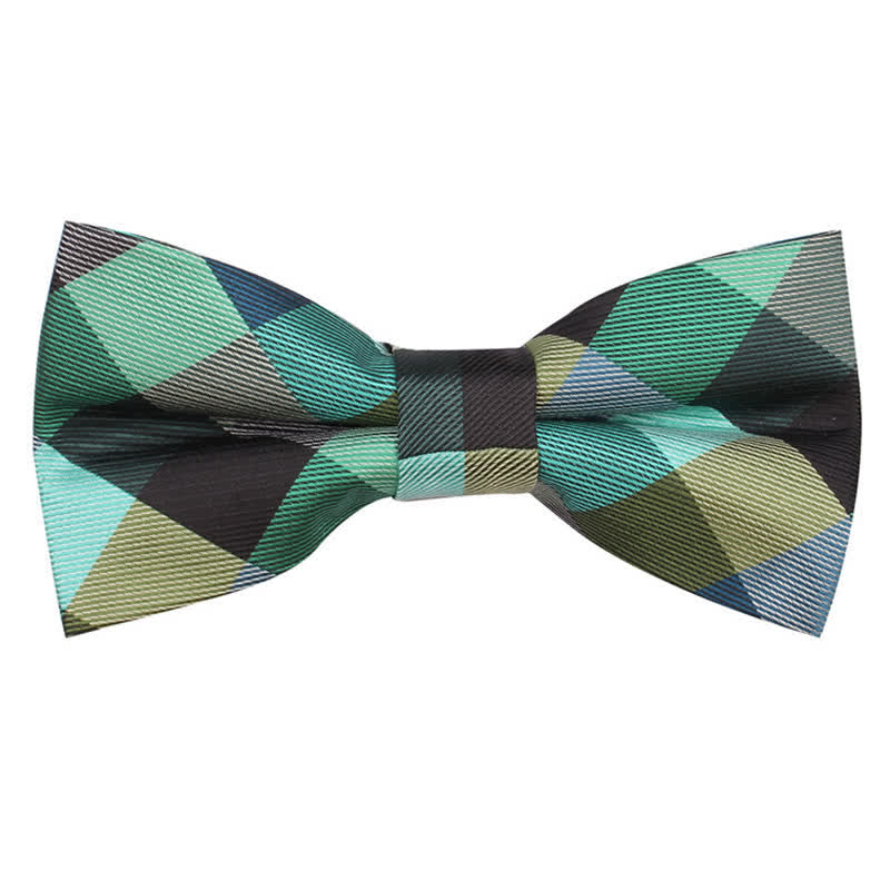 Cravate étroite à carreaux moderne et décontractée pour hommes