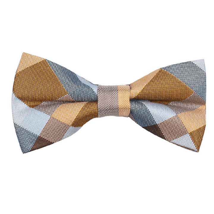 Cravate étroite à carreaux moderne et décontractée pour hommes