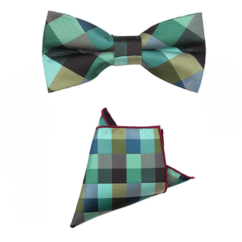 Cravate étroite à carreaux moderne et décontractée pour hommes