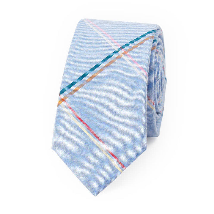 Cravate à motif à carreaux tendance pour hommes