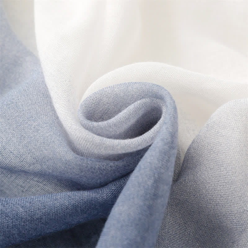 Écharpe fine à dégradé de couleurs unique et fraîche pour femme