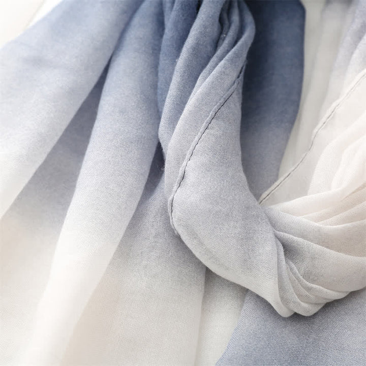 Écharpe fine à dégradé de couleurs unique et fraîche pour femme